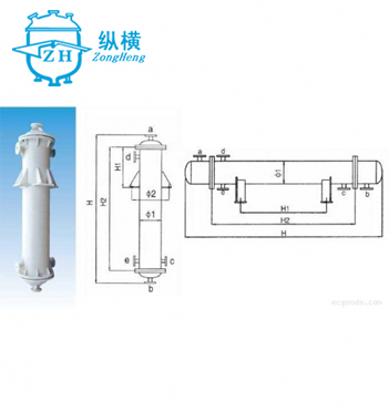 九江石墨改性聚丙烯列管式换热器冷凝器
